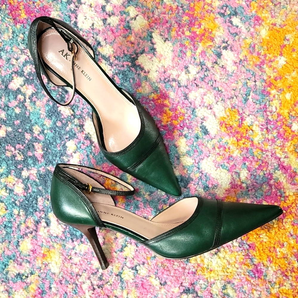 💥 Anne Klein Hunter Green Heels